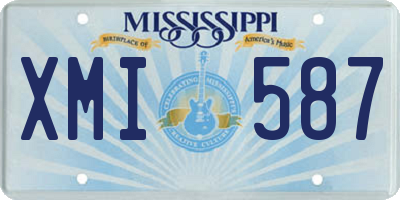MS license plate XMI587