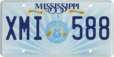MS license plate XMI588