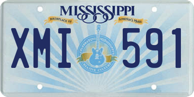 MS license plate XMI591
