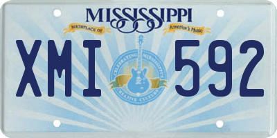MS license plate XMI592