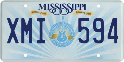MS license plate XMI594