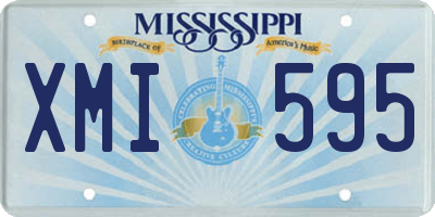 MS license plate XMI595