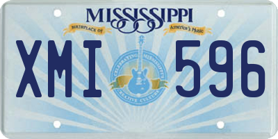 MS license plate XMI596