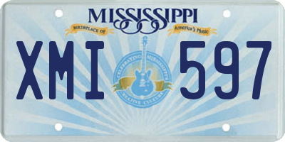 MS license plate XMI597