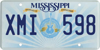 MS license plate XMI598
