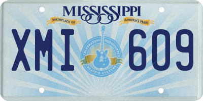 MS license plate XMI609