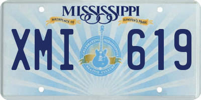 MS license plate XMI619