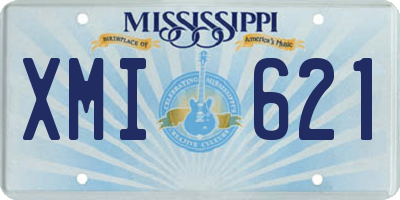 MS license plate XMI621