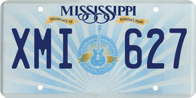 MS license plate XMI627