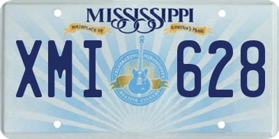 MS license plate XMI628