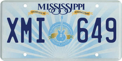 MS license plate XMI649