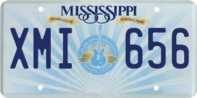 MS license plate XMI656
