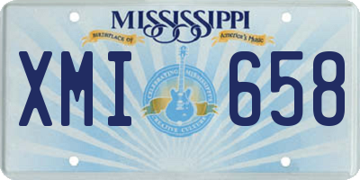 MS license plate XMI658