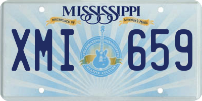 MS license plate XMI659