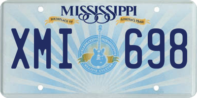 MS license plate XMI698
