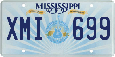 MS license plate XMI699