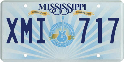 MS license plate XMI717
