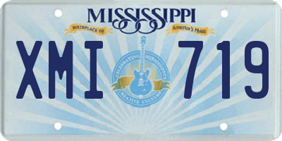 MS license plate XMI719