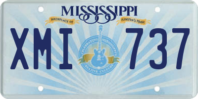 MS license plate XMI737