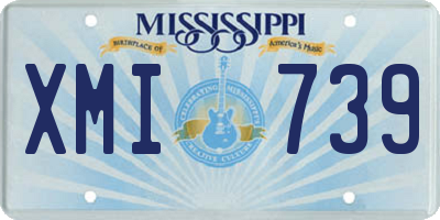 MS license plate XMI739