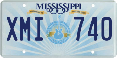 MS license plate XMI740