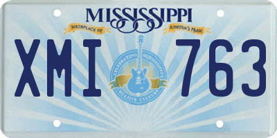 MS license plate XMI763