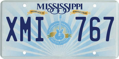 MS license plate XMI767