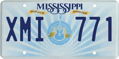 MS license plate XMI771