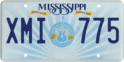 MS license plate XMI775