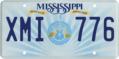 MS license plate XMI776