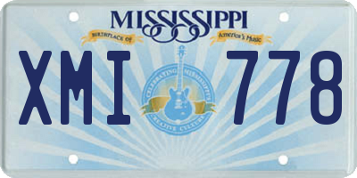 MS license plate XMI778