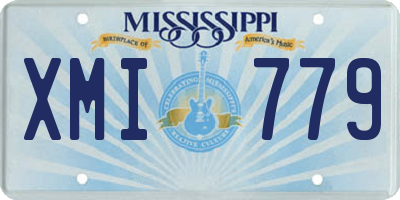 MS license plate XMI779