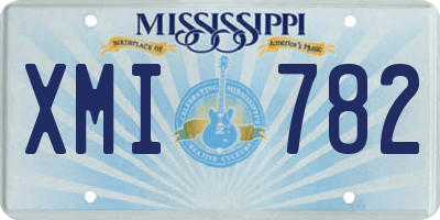 MS license plate XMI782