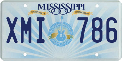 MS license plate XMI786