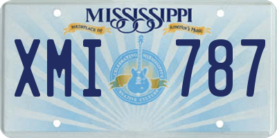 MS license plate XMI787