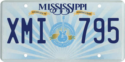 MS license plate XMI795