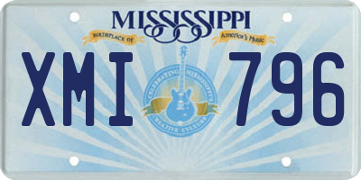 MS license plate XMI796