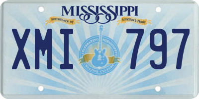 MS license plate XMI797