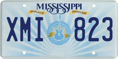 MS license plate XMI823