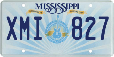 MS license plate XMI827
