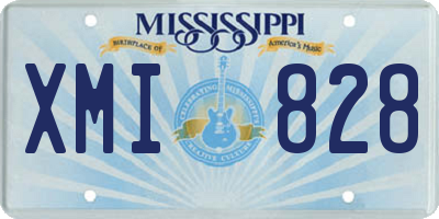 MS license plate XMI828