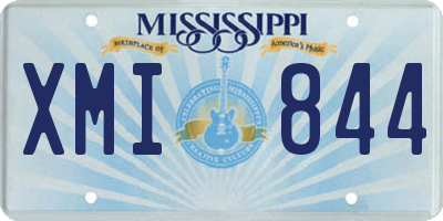 MS license plate XMI844