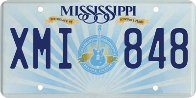 MS license plate XMI848