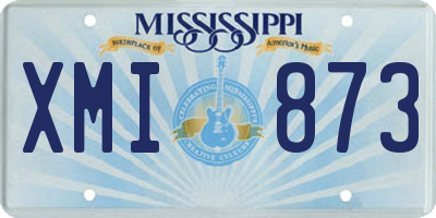 MS license plate XMI873