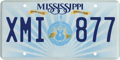 MS license plate XMI877