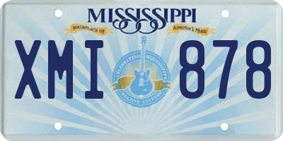 MS license plate XMI878