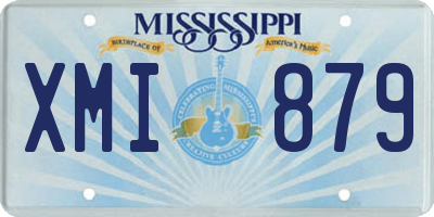 MS license plate XMI879