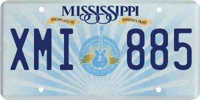 MS license plate XMI885