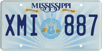 MS license plate XMI887