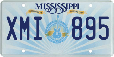 MS license plate XMI895